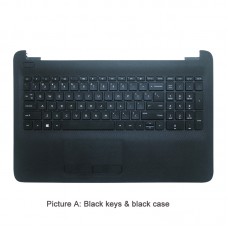 HP 15-ac055nr 15-ac156nr Top Case Palmrest Keyboard with Touchpad