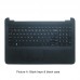 HP 15-ba057ng 15-ba077ng Top Case Palmrest Keyboard with Touchpad