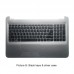 HP 15-ba078dx 15-ba079dx Top Case Palmrest Keyboard with Touchpad