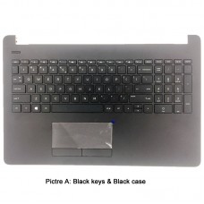 HP 15-br000 Top Case Palmrest Keyboard with Touchpad