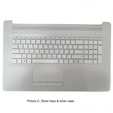 HP 17-by3000 Top Case Palmrest Keyboard with Touchpad