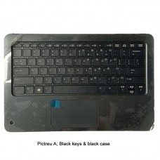 HP Probook x360 11 G1 EE Top Case Palmrest Keyboard with Touchpad