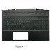 HP pavilion 15-dk0056nr 15-dk1035nr Top Case Palmrest Keyboard NO Touchpad