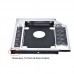 SATA 2nd HDD SSD Hard Drive Caddy Case for Universal Laptop CD DVD-ROM